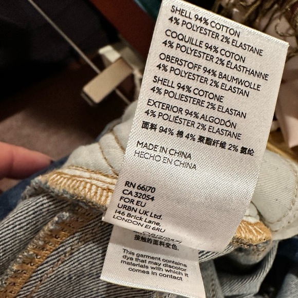 ANTHROPOLOGIE Pilcro Letterpress Chic Denim Blue Stretch Women's Jeans 25 - Picture 10 of 13